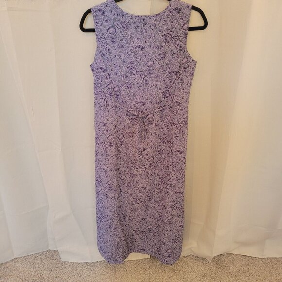 VTg Teddi Dress Sz 6P Purple Floral Maxi Cottagecore Boho Prairie Romantic 16544 - Picture 2 of 10